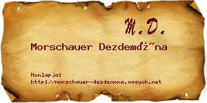 Morschauer Dezdemóna névjegykártya